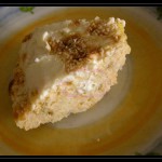Sformato di riso vegetariano gratinato in forno