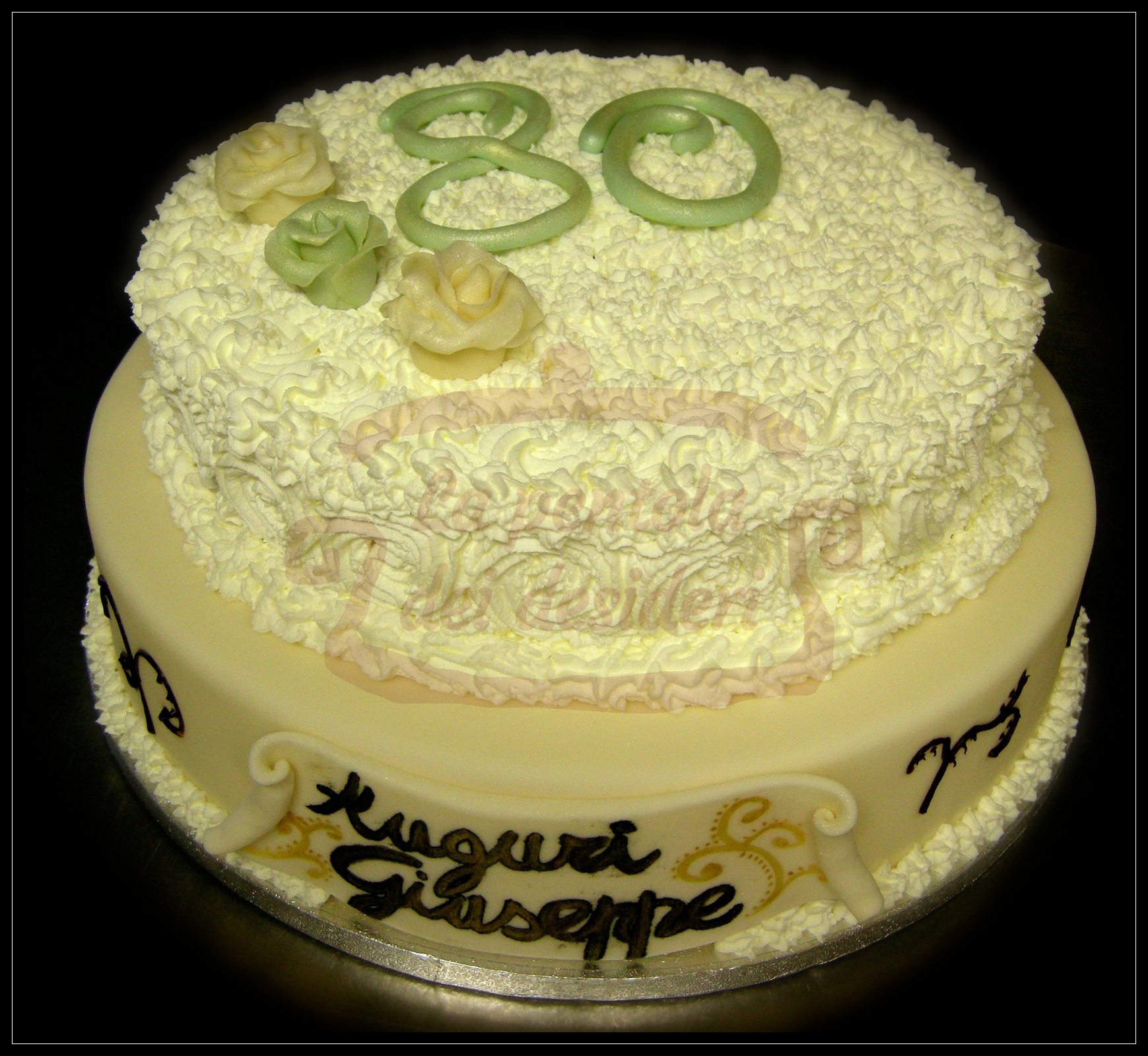 Torta compleanno " 80 "