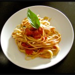 Spaghetti al pomodoro fresco e basilico