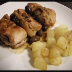 Coniglio allo cherry ed olive taggiasche