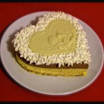 Bavarese zucca e cioccolato su crumble allo zenzero