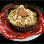 Coppette di cioccolato e crema allo zabaione al moscato e cannella