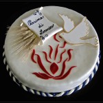 Torta cresima: "Holy Spirit"
