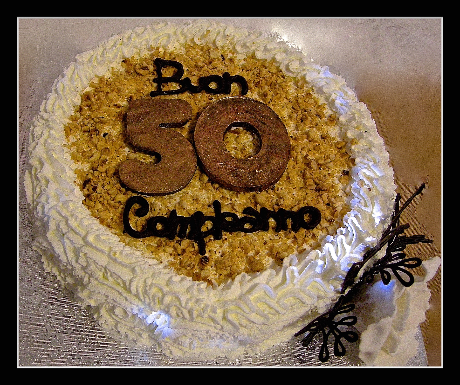 Torta compleanno:" 50 "