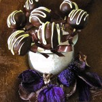 Cake pops alla nocciola black and white