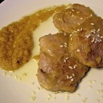 Lombino con mandorle e sesamo tostati