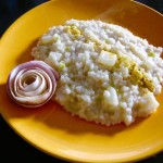Risotto con porri e rape bianche
