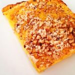 Lasagnetta di zucca, salmone e crumble di anacardi salati e cioccolato